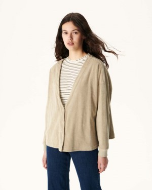 Cardigan γυναικεια JOTT Pamplona Long Sleeve Μπεζ | GUX-3045