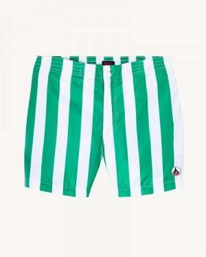 Swim Shorts ανδρικα JOTT Deauville πρασινο ασπρα ριγε | PVC-9934