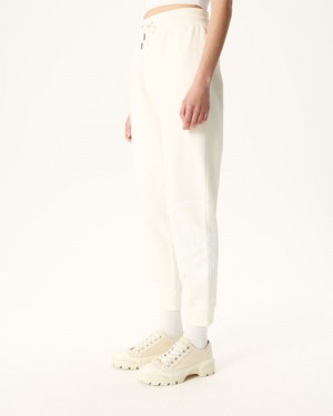 παντελονι jogger γυναικεια JOTT Organic βαμβακερα Soledad Off-white | KWI-6689