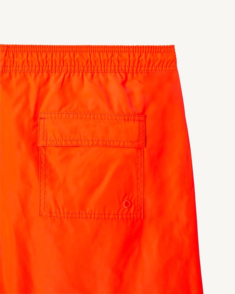 Swim Shorts ανδρικα JOTT Biarritz Neon πορτοκαλι λεμόνι ριγε | DOY-3603