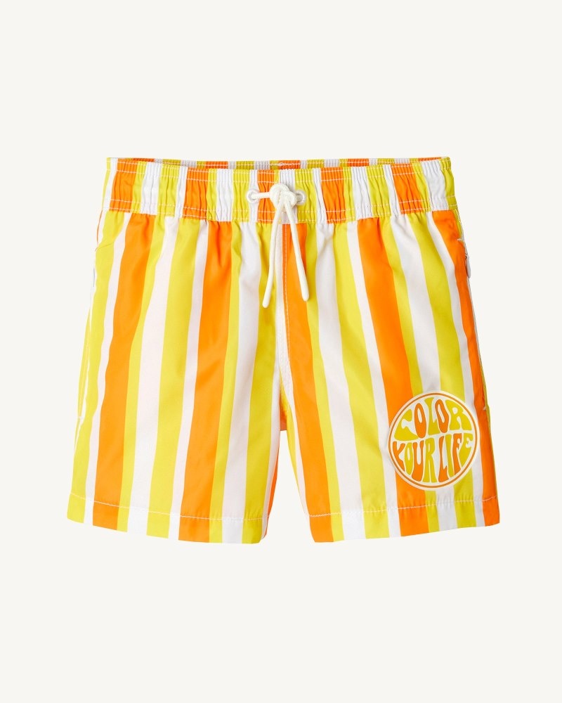 Swim Shorts παιδικα JOTT Cassis Stripe λεμόνι ασπρα | TFA-6140