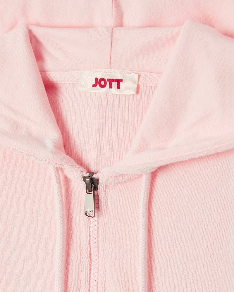 φορεμα γυναικεια JOTT Meg Light Pink Toweling ασπρα | MIM-2063