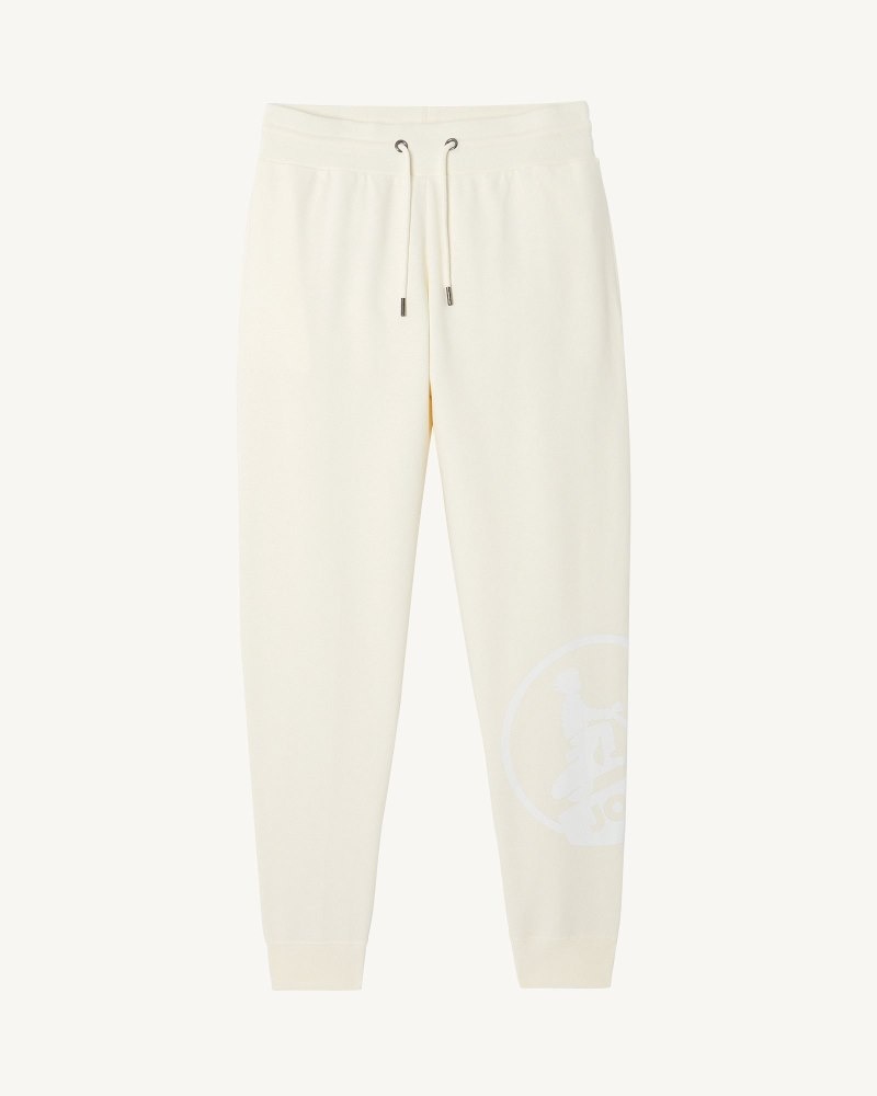 παντελονι jogger γυναικεια JOTT Organic βαμβακερα Soledad Off-white | KWI-6689